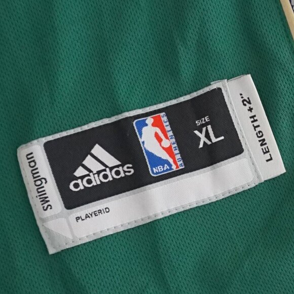 Adidas Swingman Milwaukee Bucks Antetokounmpo #34 Green & White NBA Jersey XL - Picture 4 of 14